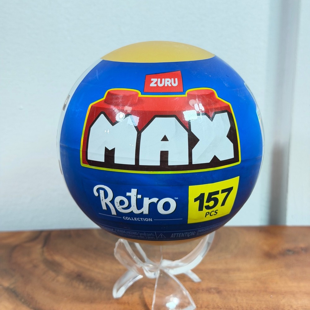 ZURU MAX Retro Collection 157 Pcs Mystery Building Block Capsule Blind Ball NEW